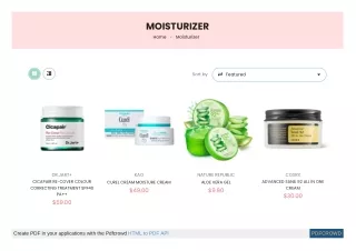 Buy Moisturizer cream for face – The Cosmetic Store