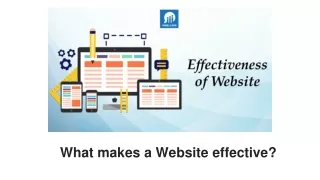 What makes a Website effective?