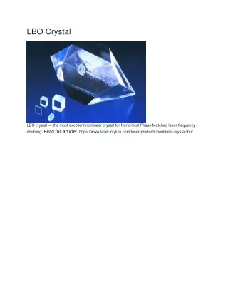 lbo crystal