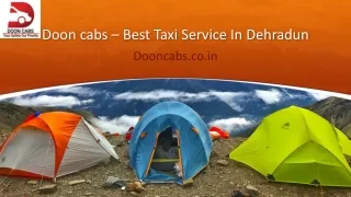 doon cabs - Best Cab Service, India's Best Taxi Service