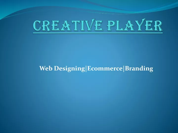 web designing ecommerce branding