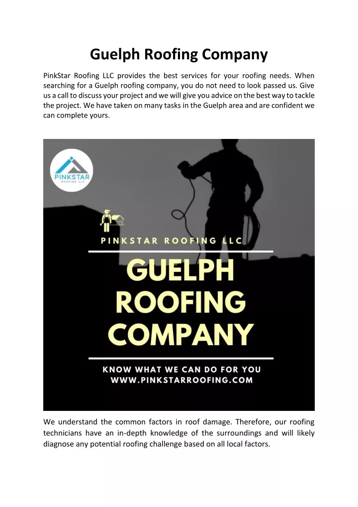 guelph roofing company