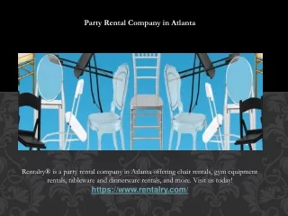 Party Rental Company in Atlanta
