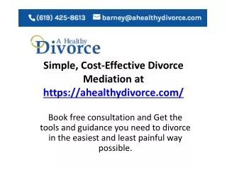 ahealthydivorce.com - divorce mediation san diego, divorce mediation costl