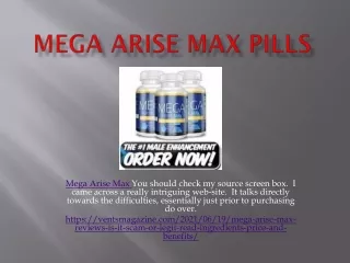 Mega Arise Max Pills