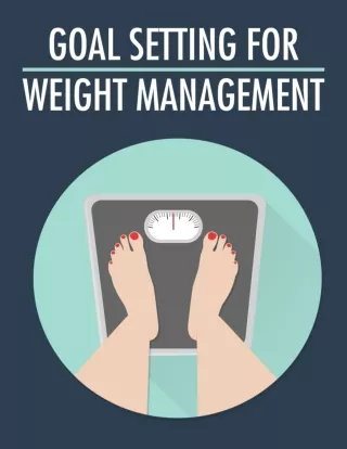 Goal Setting for Your Weight Management