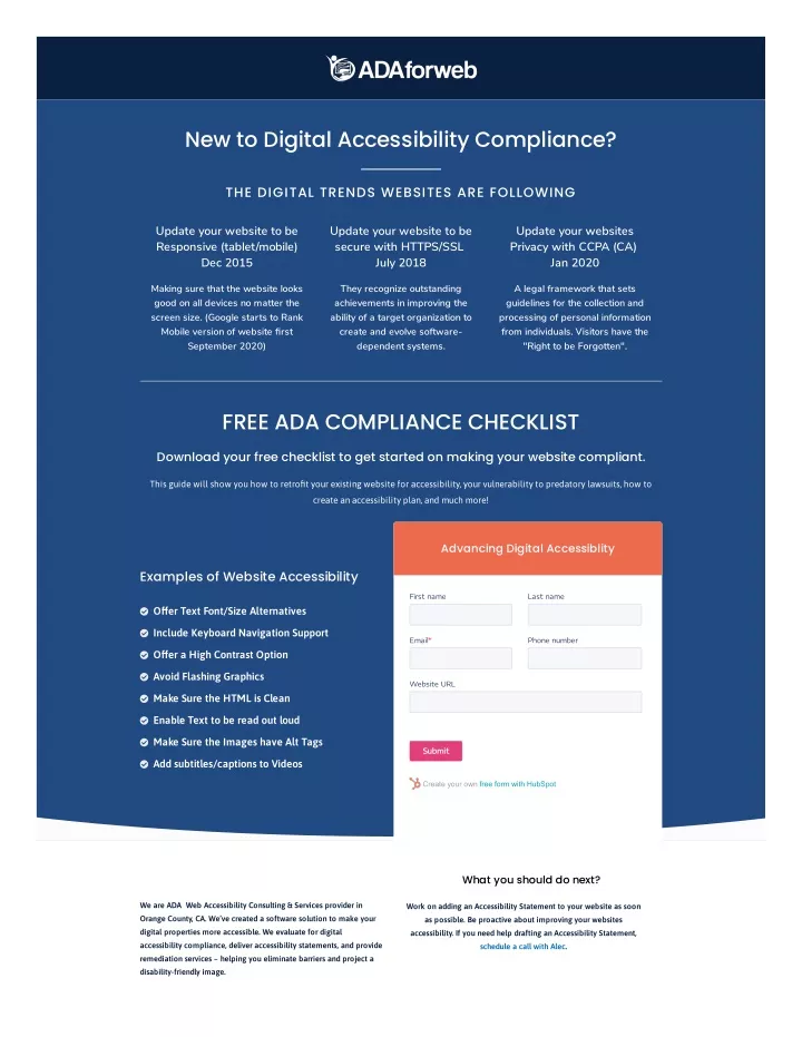 new to digital accessibility compliance