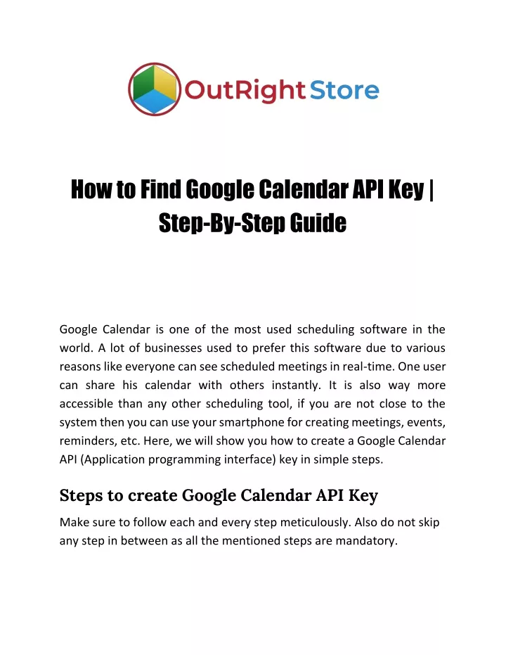PPT An ultimate guide on Google Calendar API PowerPoint Presentation