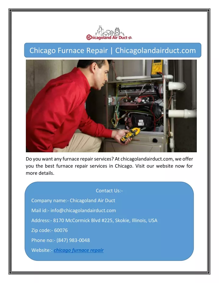 PPT Chicago Furnace Repair Chicagolandairduct Com PowerPoint   Chicago Furnace Repair Chicagolandairduct Com N 