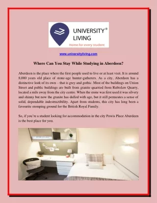 www universityliving com
