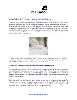 Pure Wool Mattress.docx