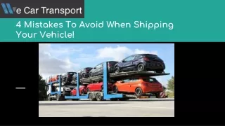 4 mistakes to avoid when shipping your vehicle