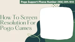 How To Screen Resolution For Pogo Games