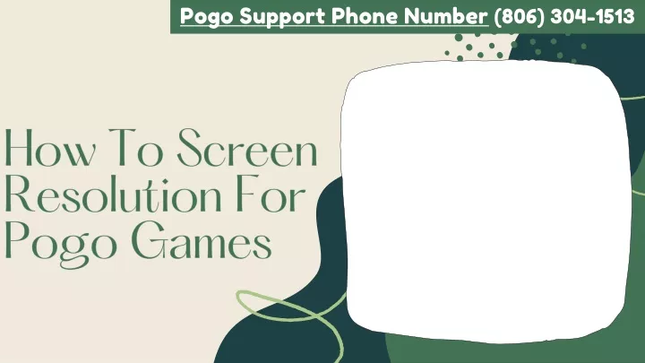 pogo support phone number