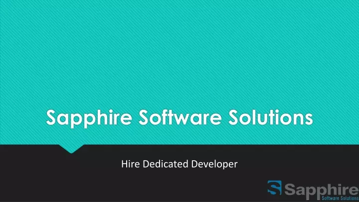 sapphire software solutions