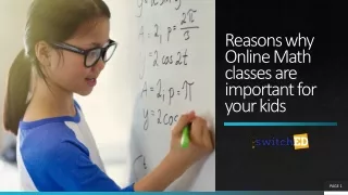 Reasons why Online Math classes are important for kids