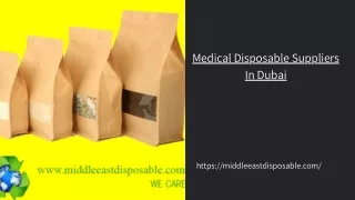 Medical Disposable Suppliers In Dubai
