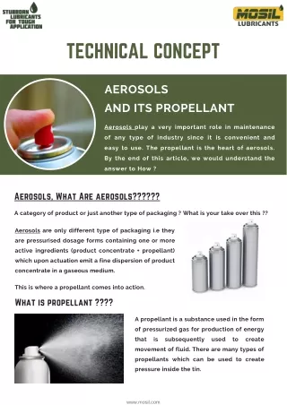 Aerosol Propellants