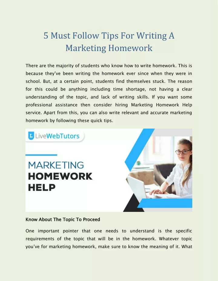 5 must follow tips for writing a marketing