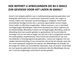 Gmail Klantenservice nederland