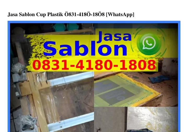 jasa sablon cup plastik 831 418 18 8 whatsapp
