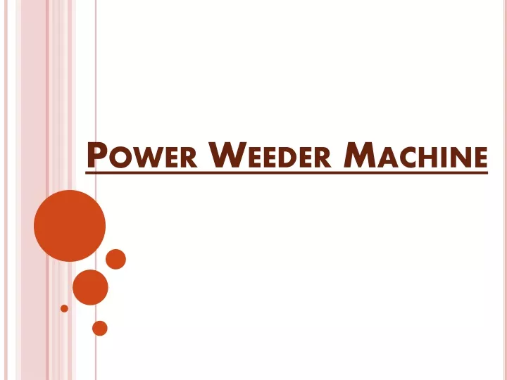 power weeder machine