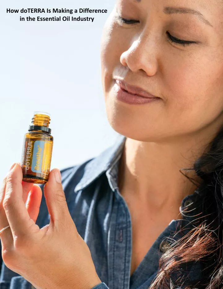 how doterra is making a difference