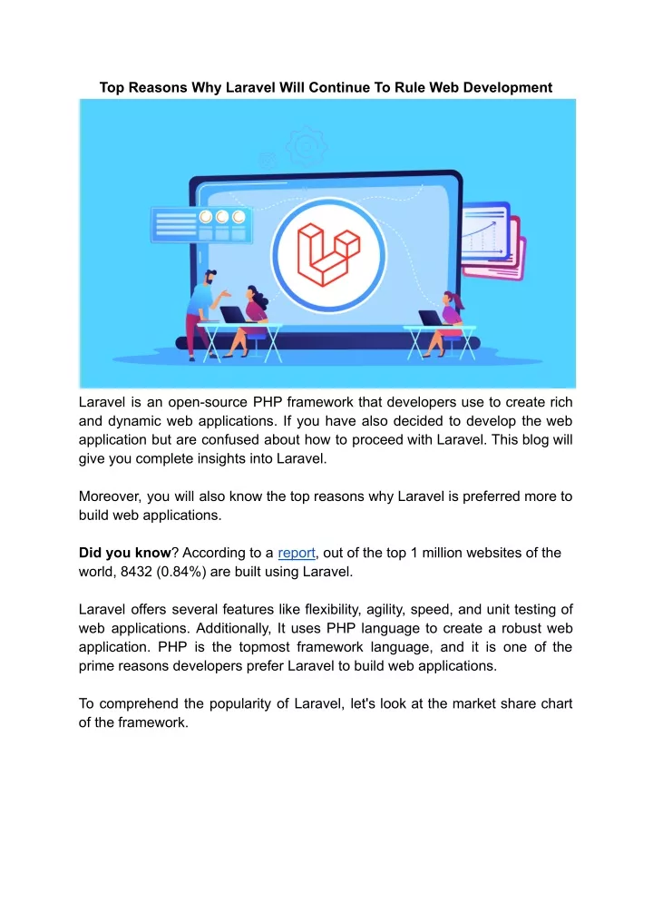 top reasons why laravel will continue to rule