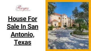 House For Sale In San Antonio, Texas