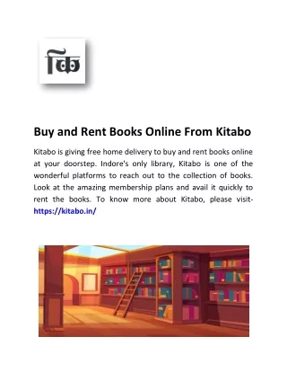 Buy and Rent Books Online From Kitabo