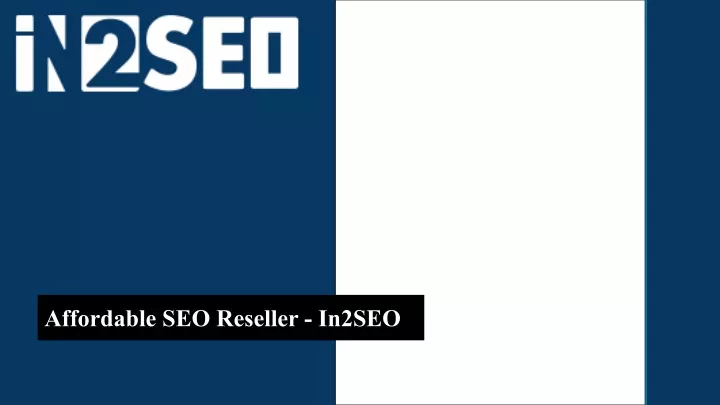 affordable seo reseller in2seo