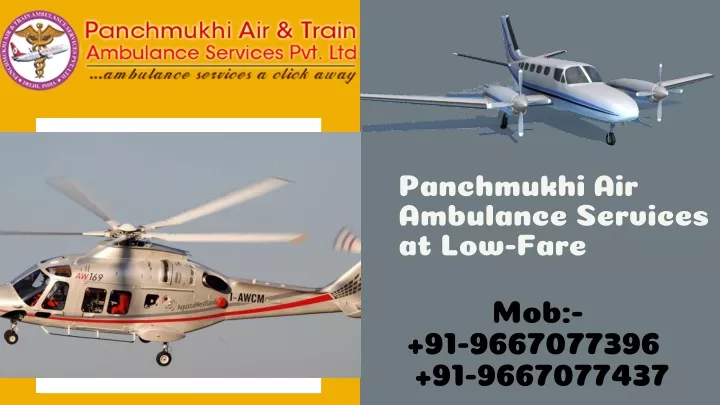 panchmukhi air ambulance services at low fare