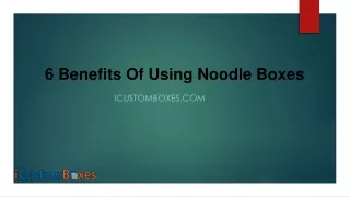 Noodle Boxes