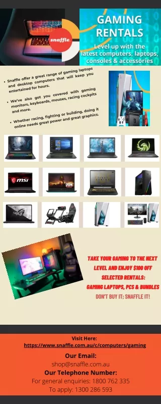 Discover Gaming Laptop Rentals & More | Snaffle