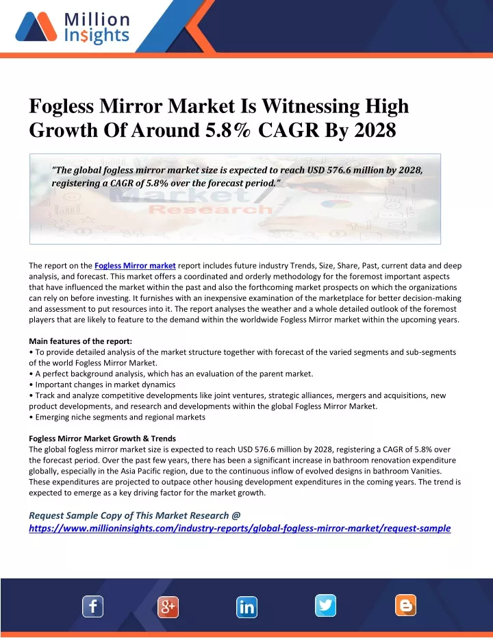 fogless mirror market is witnessing high growth