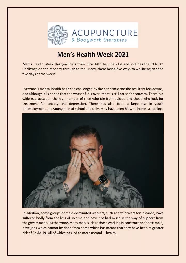 men s health week 2021