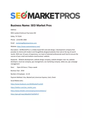 SEO Market Pros