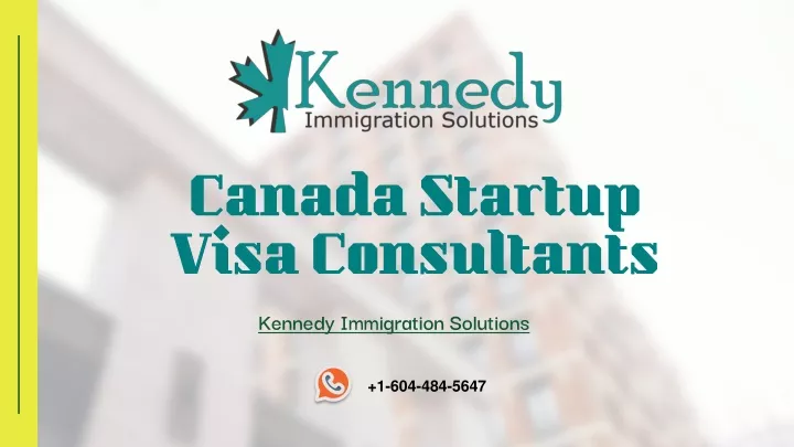 canada startup visa consultants