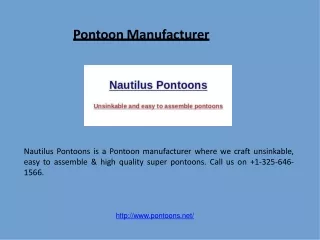 Pontoon Manufacturer