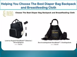 Helping You Choose The Best Diaper Bag Backpack and Breastfeeding Cloth
