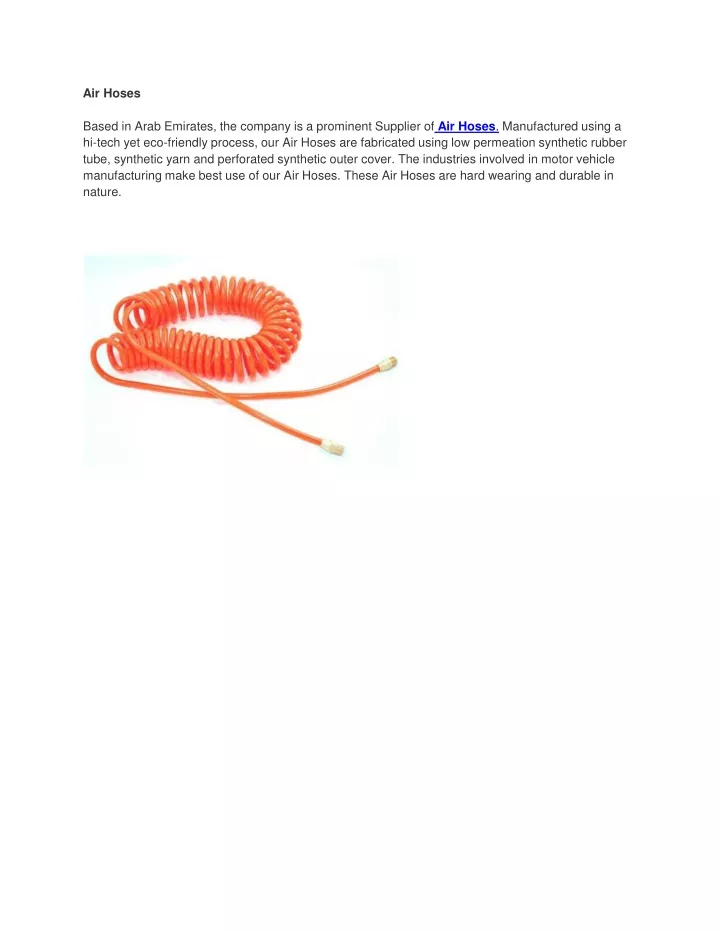 air hoses