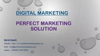 Digital Marketing - Perfect Marketing Solution