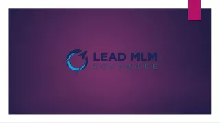 MLM Software Demo - LEAD MLM SOFTWARE