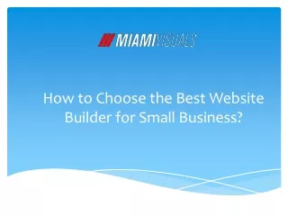how to choose the best website builder for small business