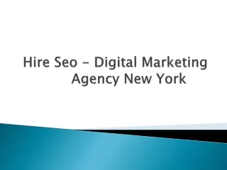 Hire Seo - Digital Marketing Agency New York