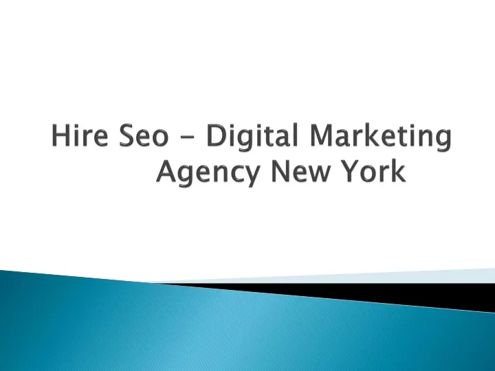 hire seo digital marketing agency new york