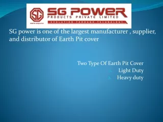 two type of earth pit cover light duty heavy duty