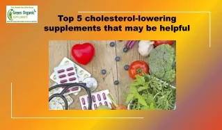 top 5 cholesterol lowering supplements that