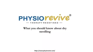 what you should know about dry needling