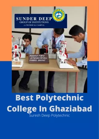 best polytechnic college in ghaziabad suresh deep